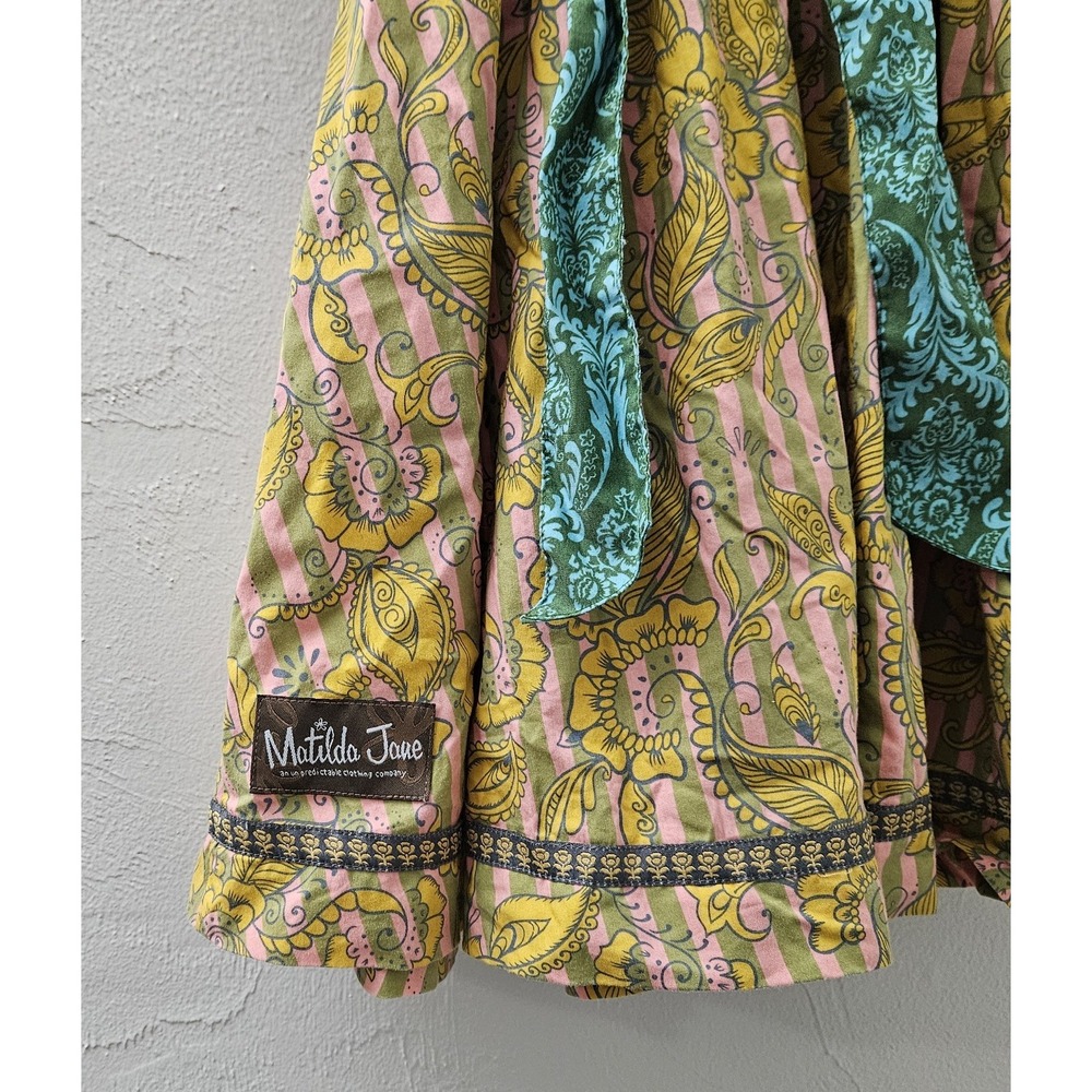Matilda Jane Rose Gold Jane Dress Paint By Numbers Girls Belted Size‎ 10 - Picture 5 of 5